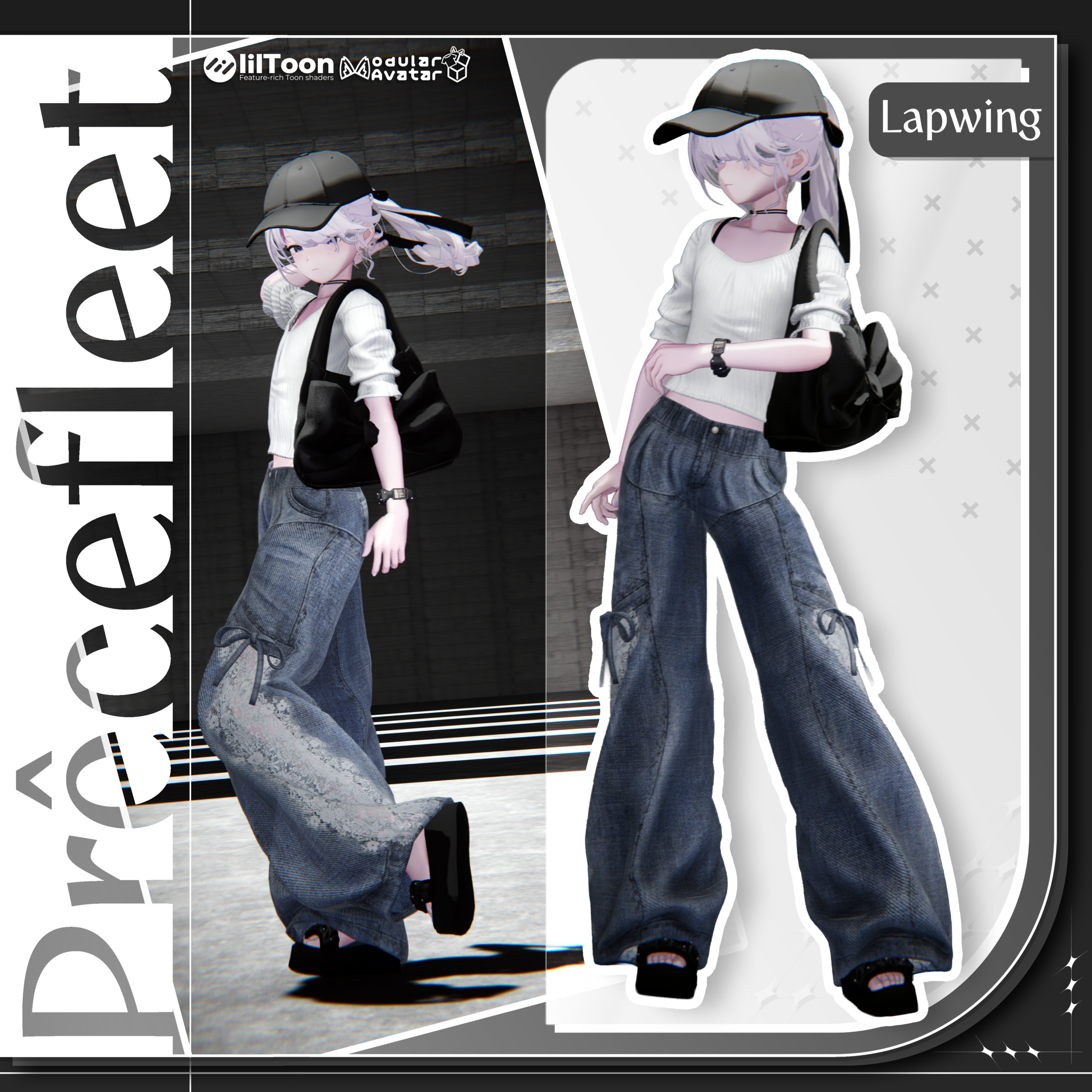 〈Prêcefleet ‐ プレセフリート〉を着用したアバター「Lapwing」のインゲーム画像